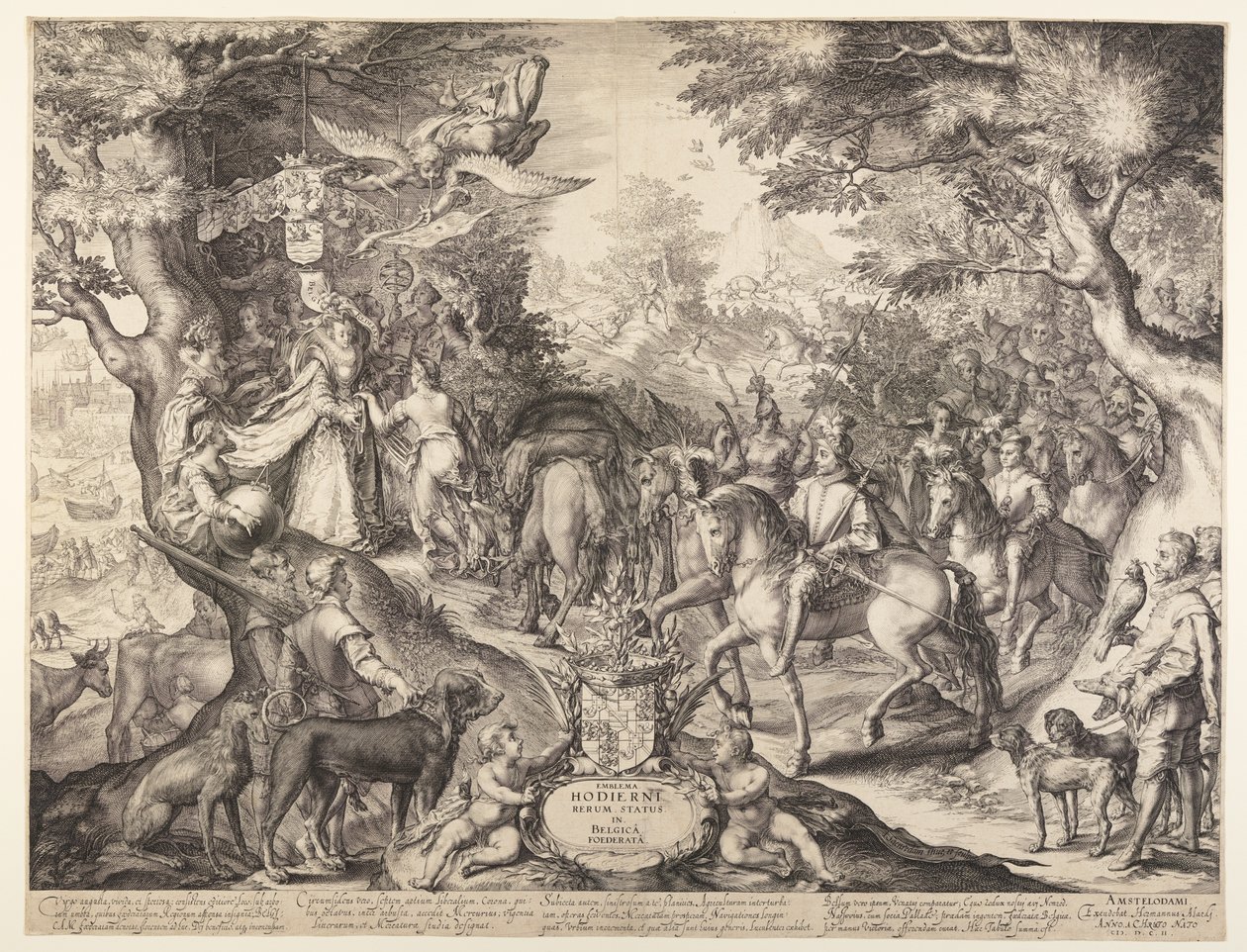 Allegory of the Flourishing State of the United Provinces by Jan Saenredam