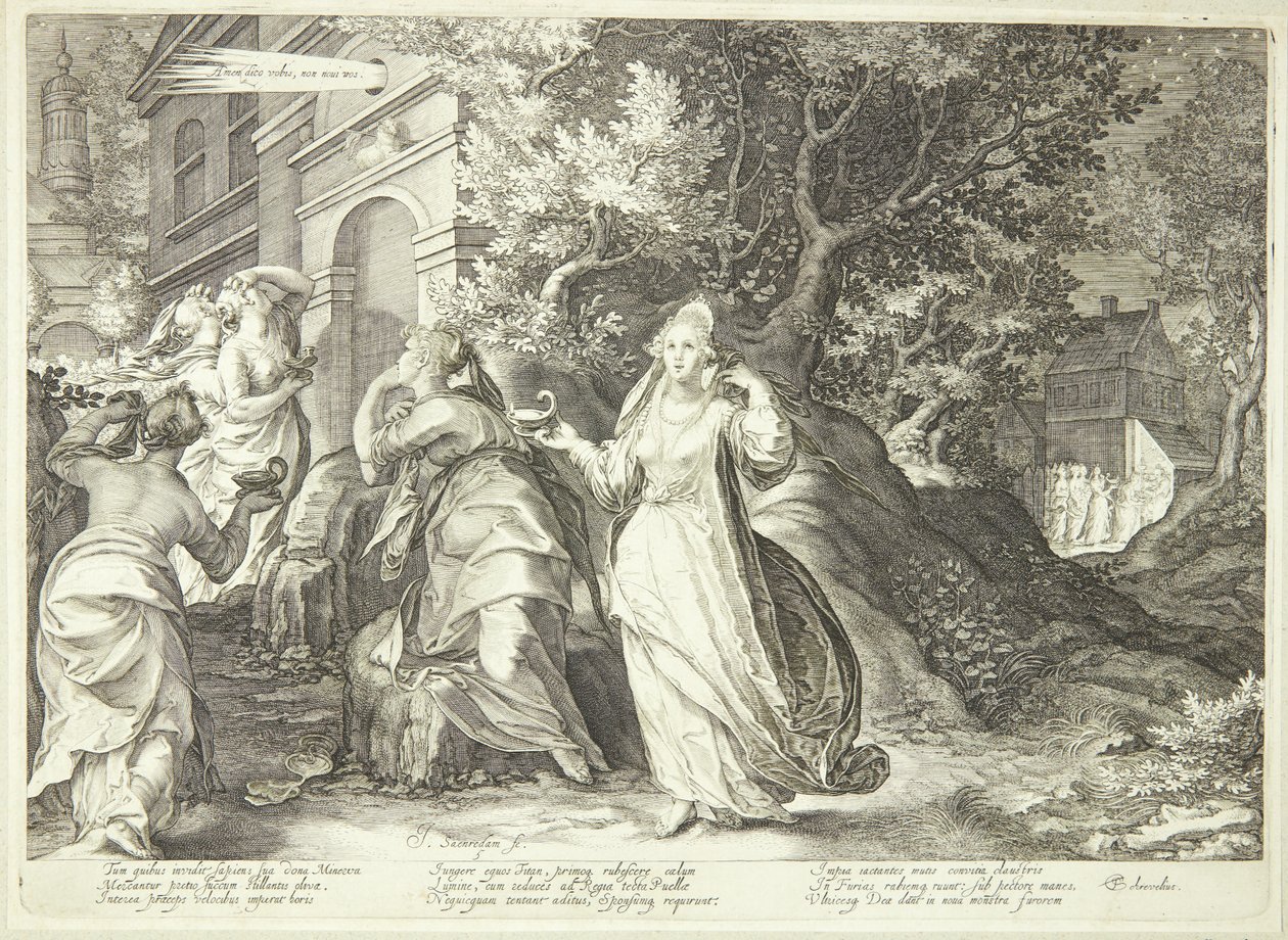 The Foolish Virgins Miss Their Meeting with the Lord by Jan Saenredam