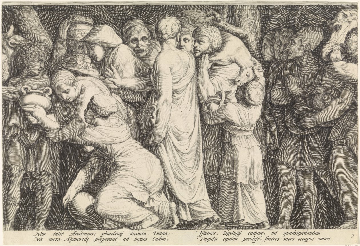 Frieze with the Punishment of Niobe (Plate 7) by Jan Saenredam