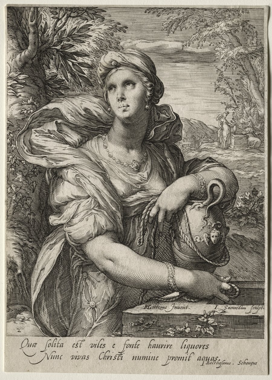 Heroines of the New Testament: The Woman of Samaria by Jan Saenredam