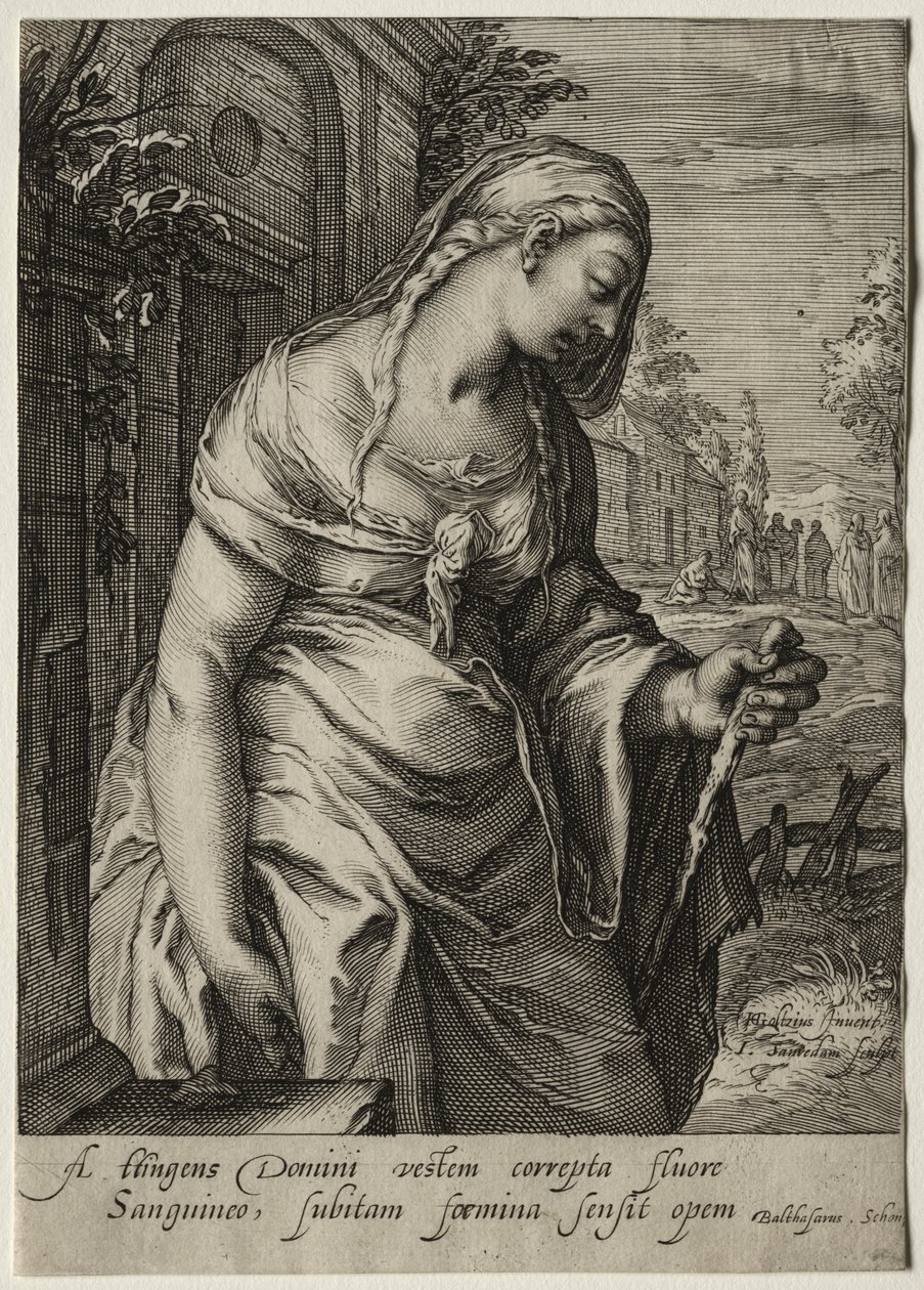 Heroines of the New Testament: The Woman with the Issue of Blood by Jan Saenredam