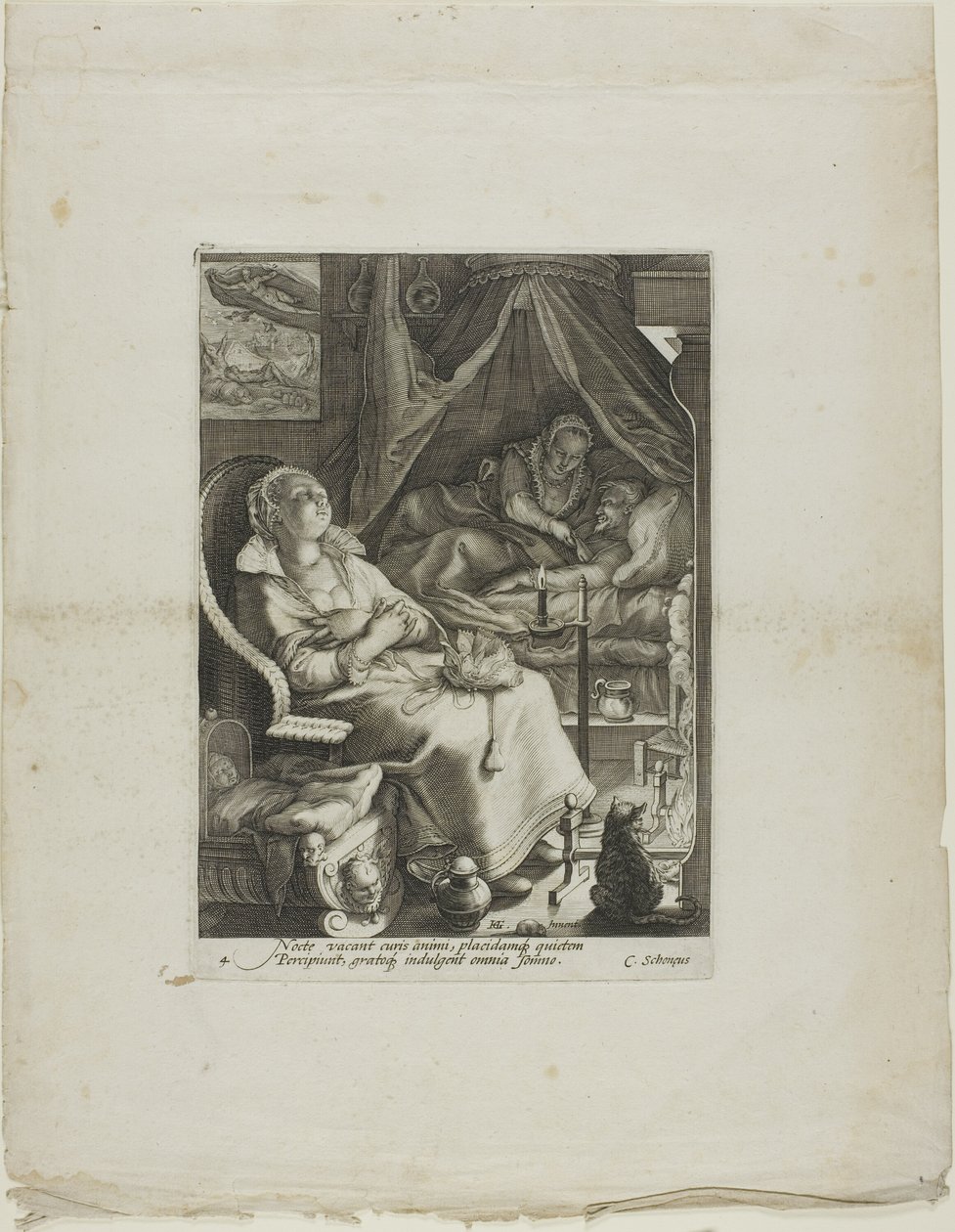 Night, plate four from Four Times of Day by Jan Saenredam