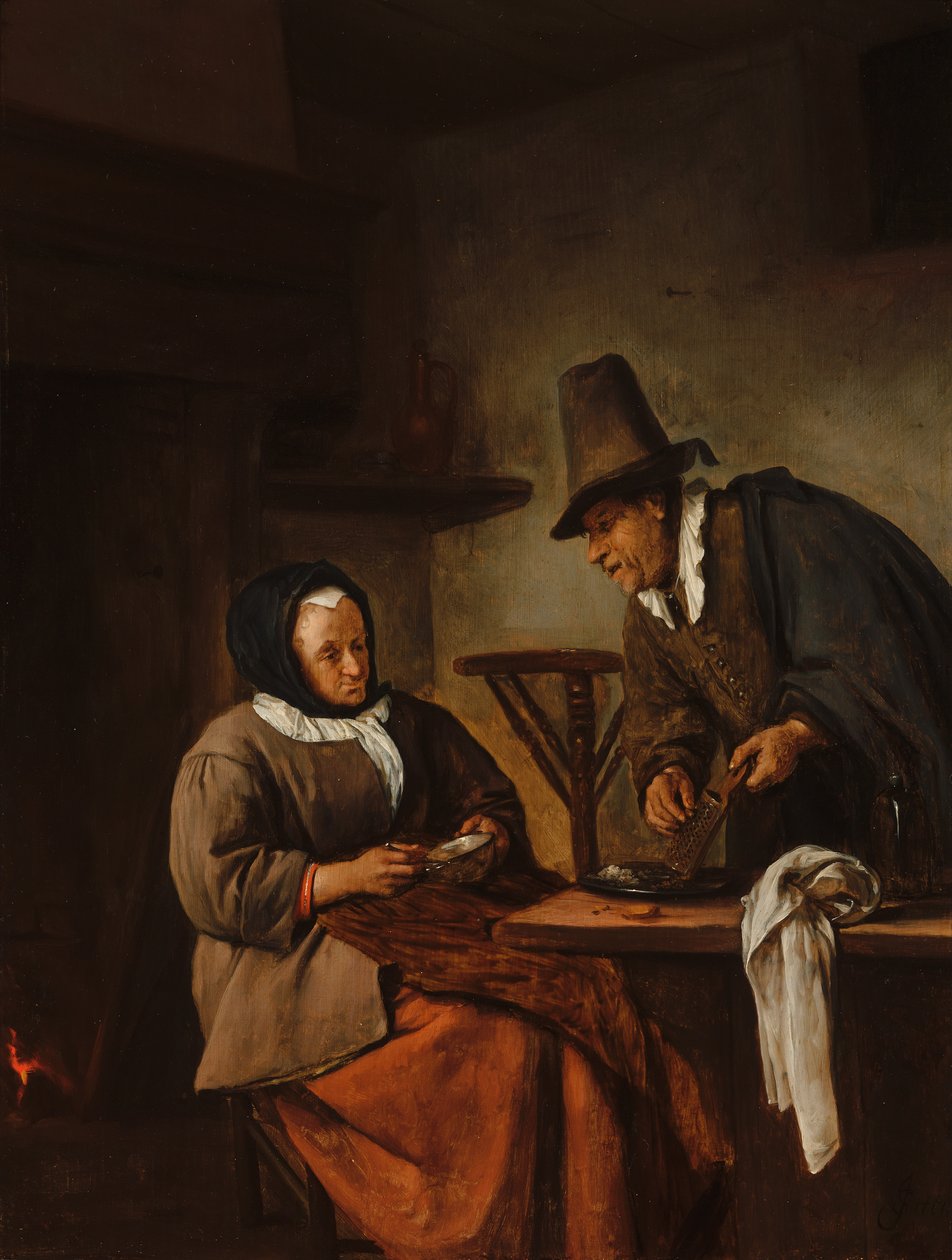 An Old Couple Making Caudle by Jan Steen