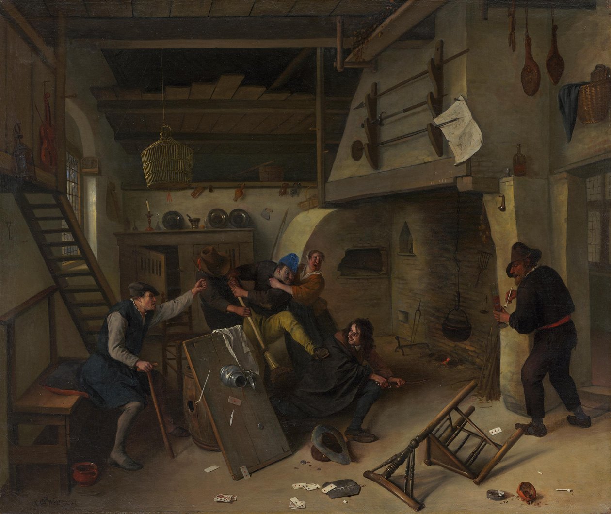 Brawl in a Tavern by Jan Steen