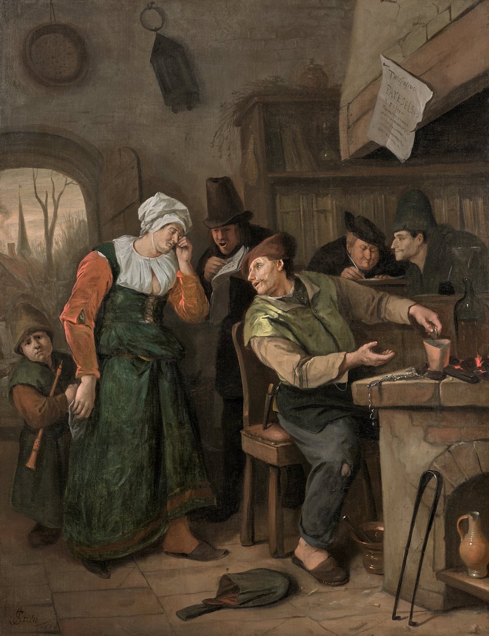 The Alchemist and His Crying Wife by Jan Steen