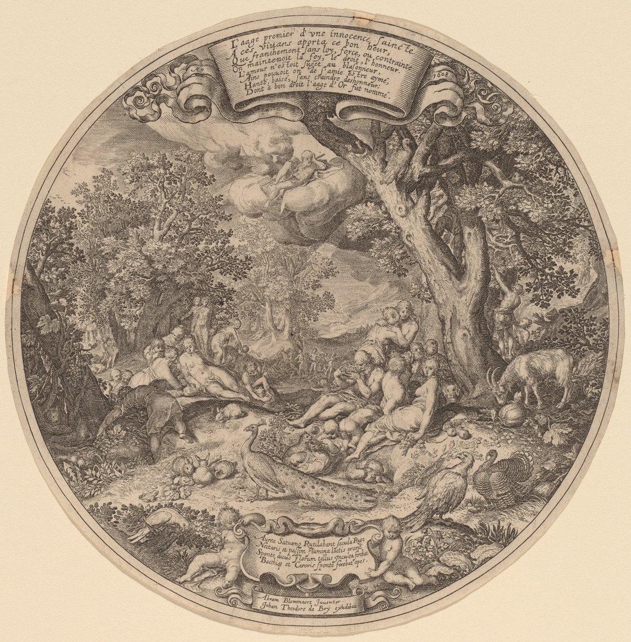 The Golden Age by Jan Theodor de Bry after Abraham Bloemaert after Nicolaes