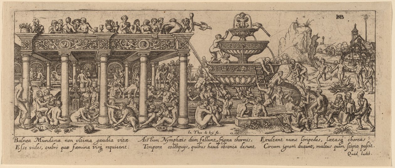 Fountain of Youth by Jan Theodor de Bry after Barthel Beham