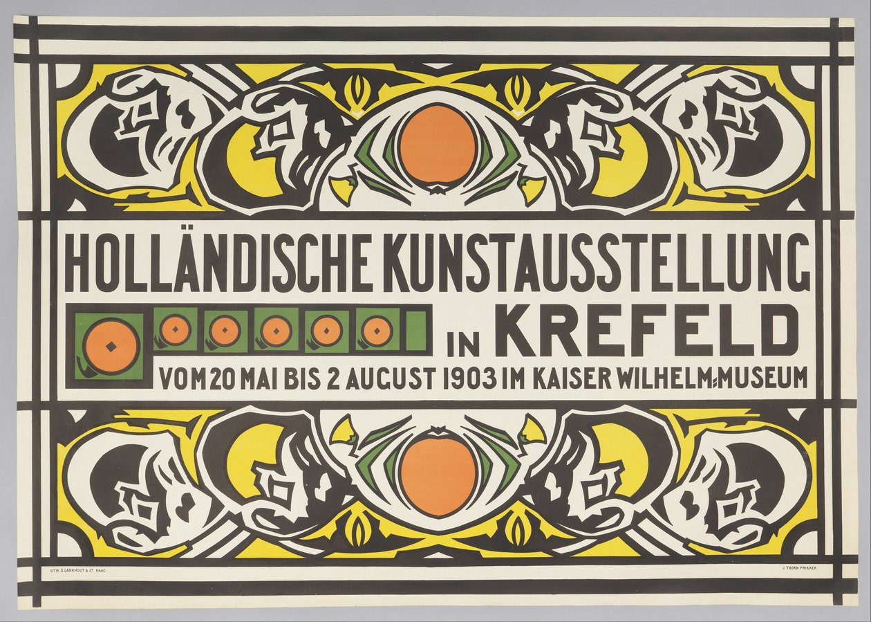 Dutch Art Exhibition in Krefeld by Johan Thorn Prikker