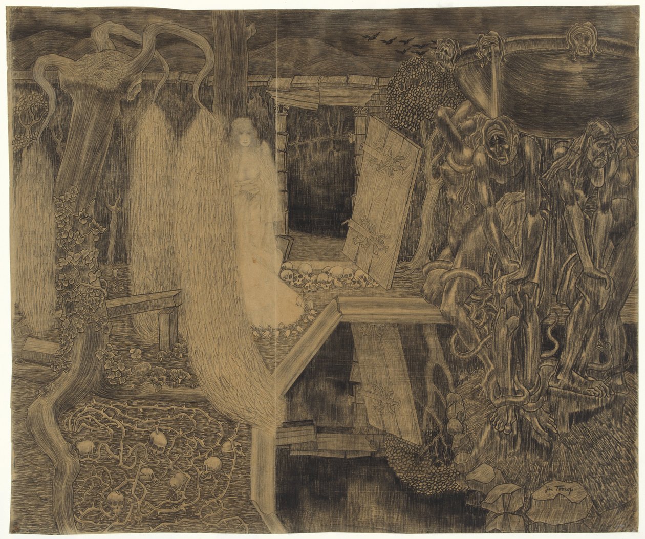 The Old Garden of Sorrows by Jan Toorop