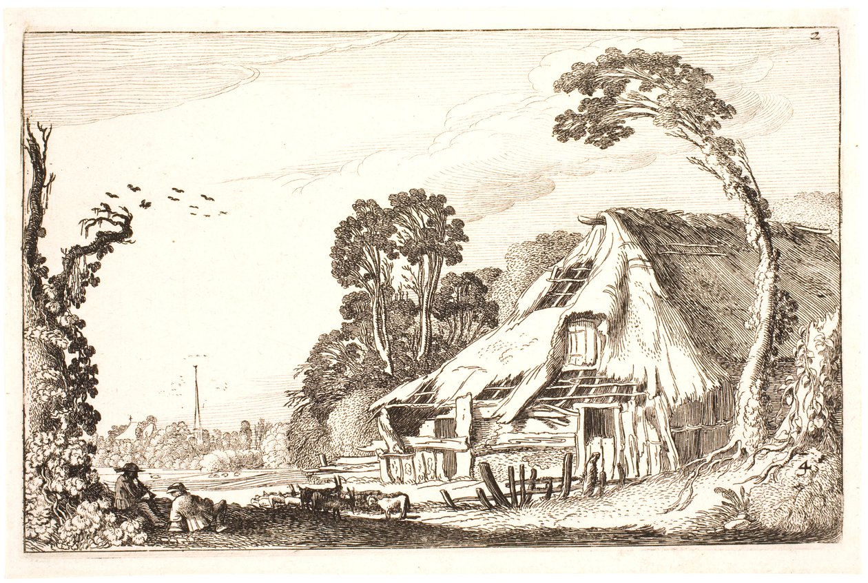 Landscape with a Dilapidated Barn by Jan Van de Velde