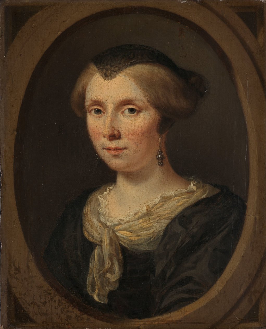 Portrait of Margaretha Verkolje, Wife of Reinier Couturier by Jan Verkolje (I)