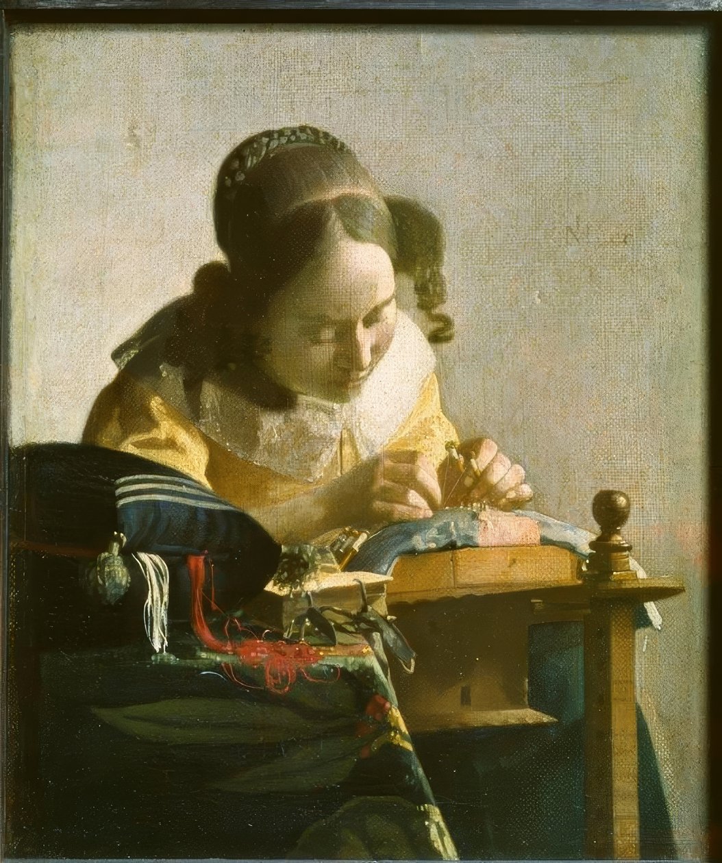 The Lacemaker by Jan Vermeer van Delft