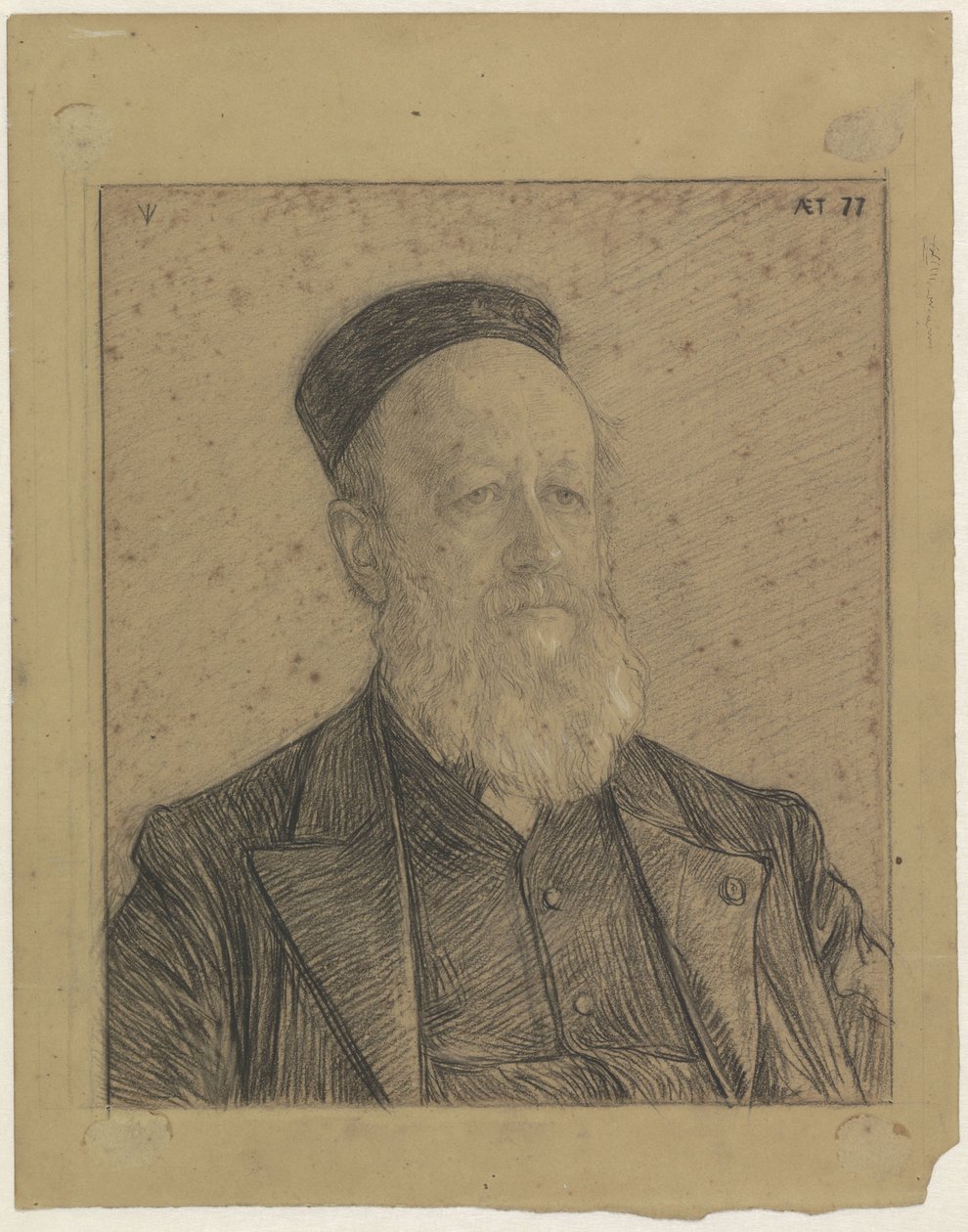 Portrait of Pieter Johannes Veth, 77 Years Old by Jan Veth