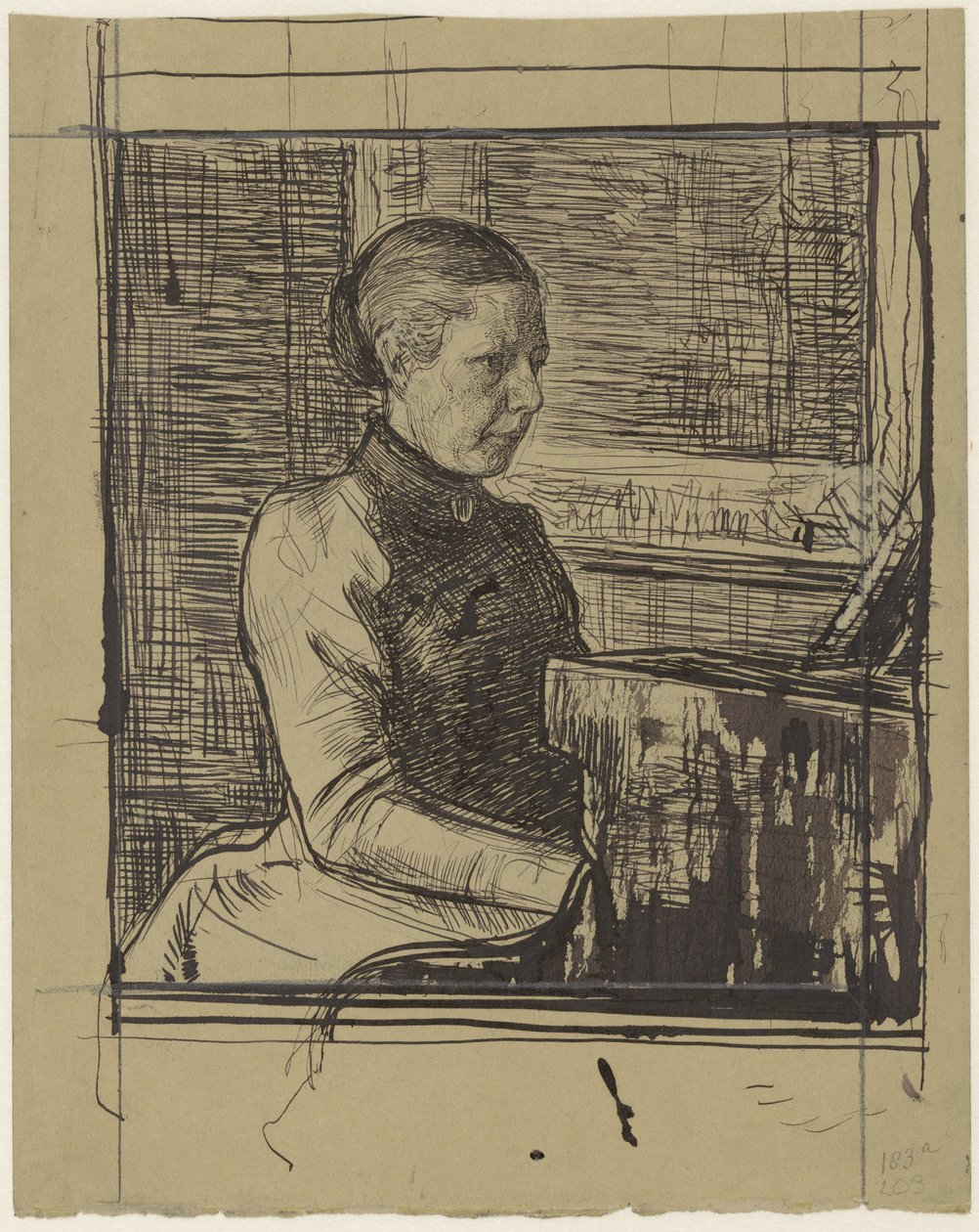Portrait of Mrs. Van Marken-Matthes by Jan Veth