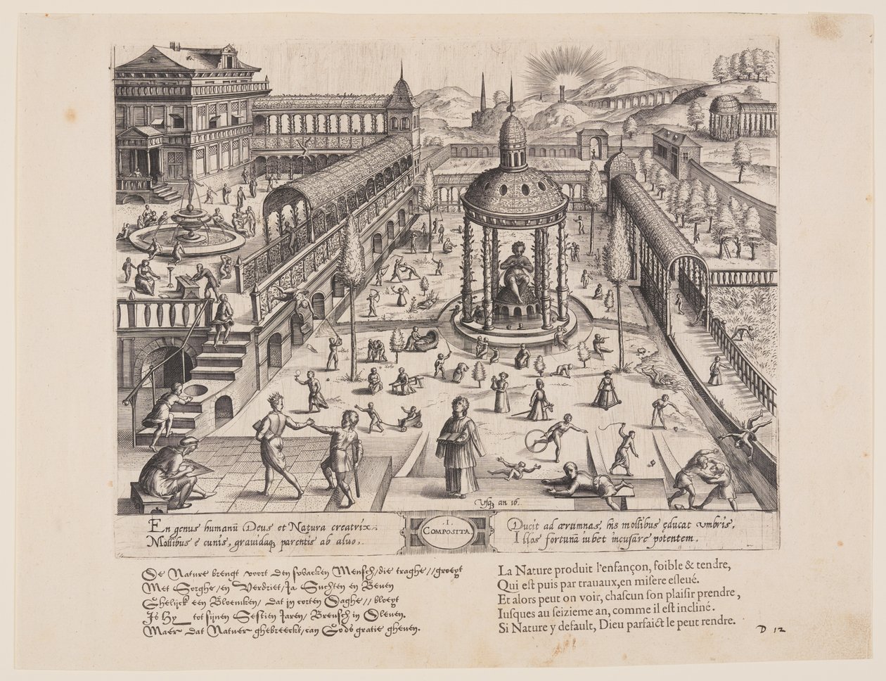 Composita, from Theatrum Vitae Humanae (The Ages of Man) by Jan Wierix
