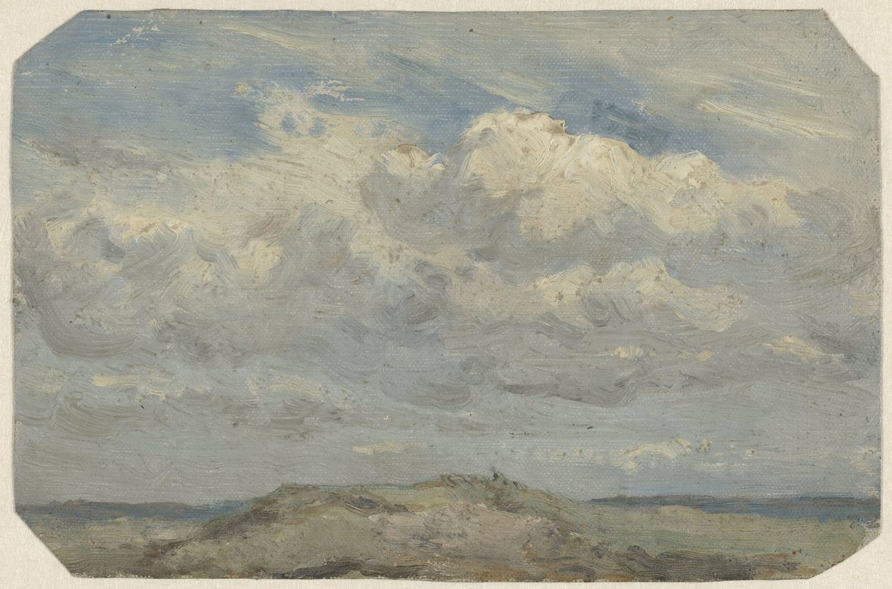 Dune Top with the Sea in the Background by Jan Willem van Borselen