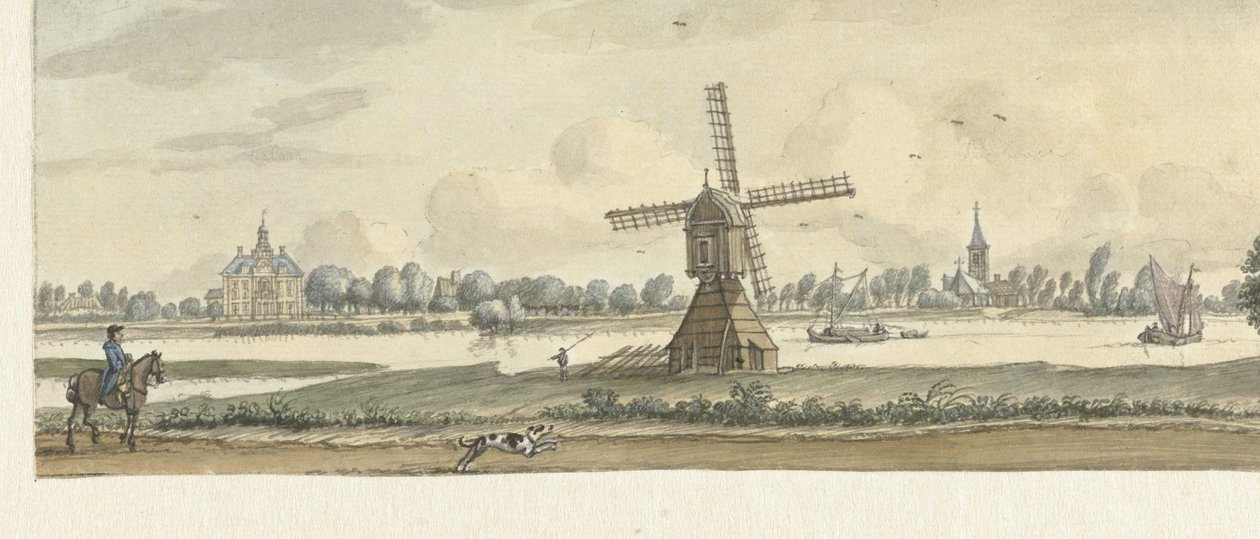 View of Tienhoven and the House Herlaar by Jan de Beijer