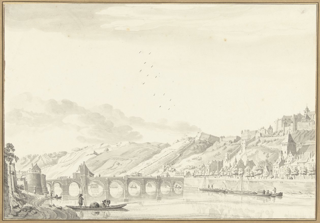 View of the City and the Castle in Namur by Jan de Beijer