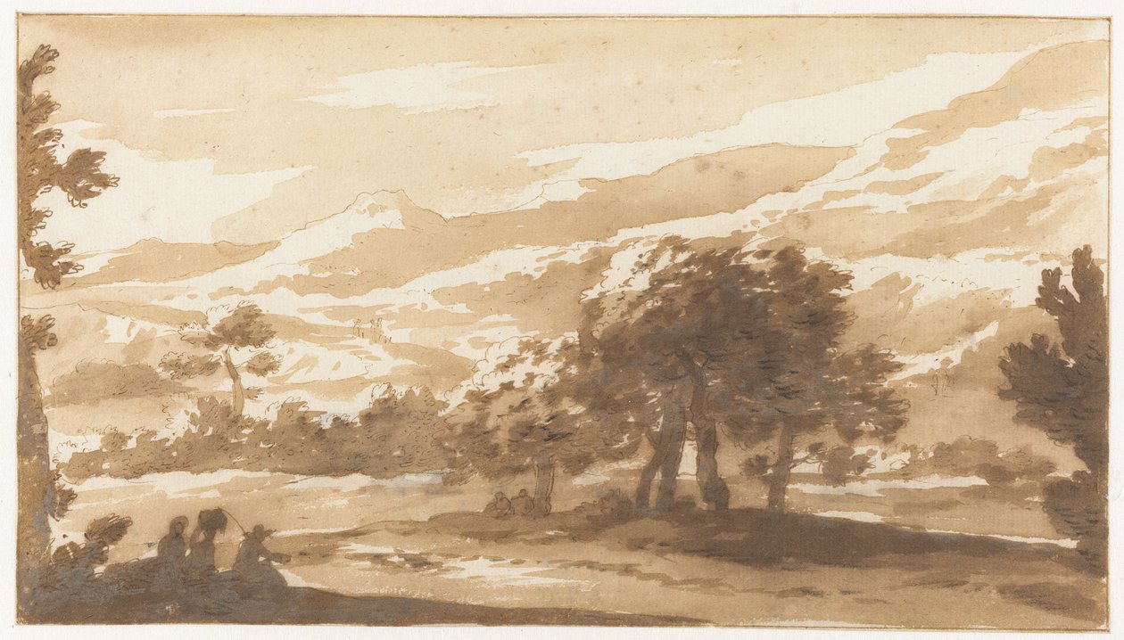 Mountainous Landscape in Italy by Jan de Bisschop
