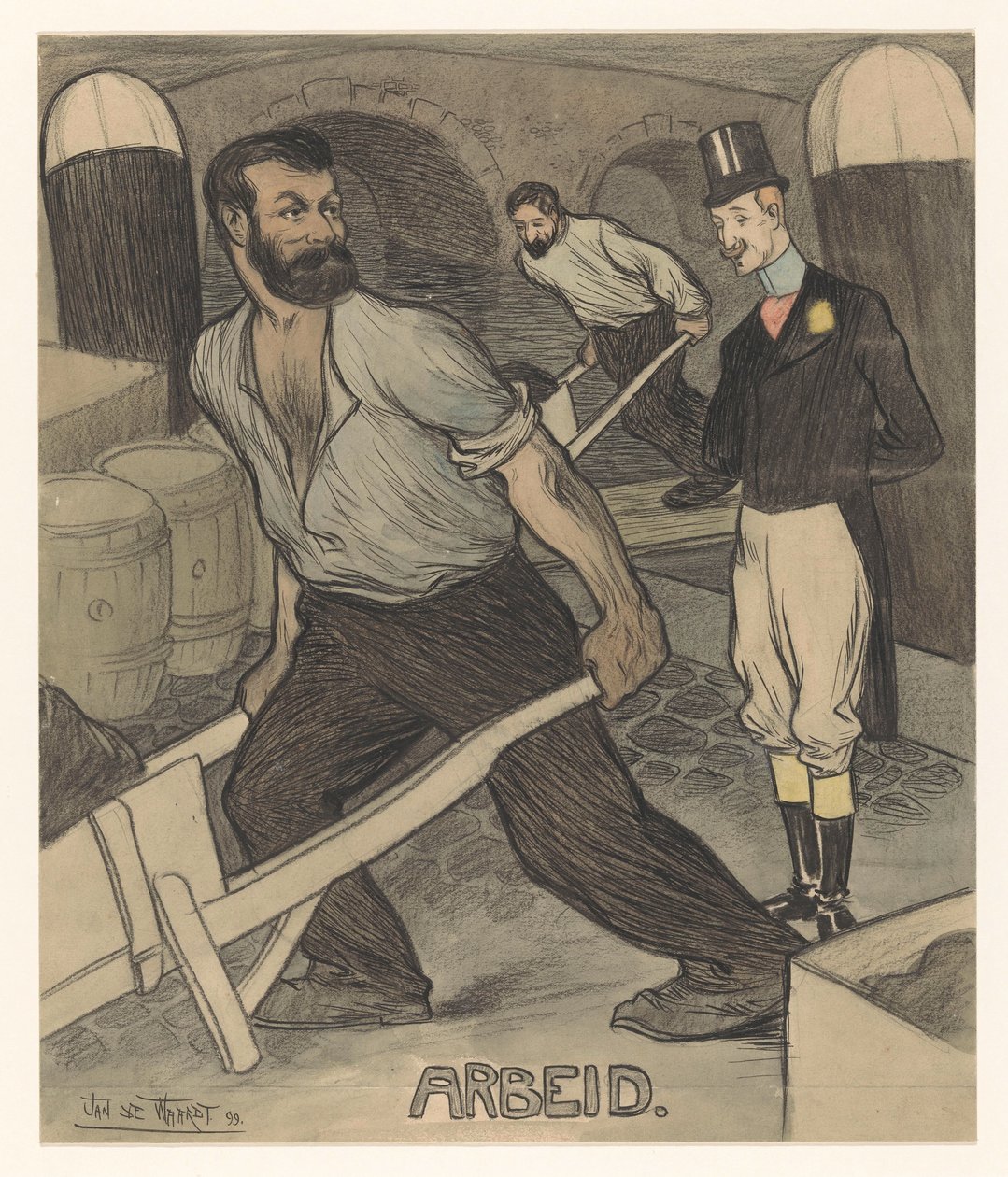 Labor by Jan de Waardt (signed by artist)