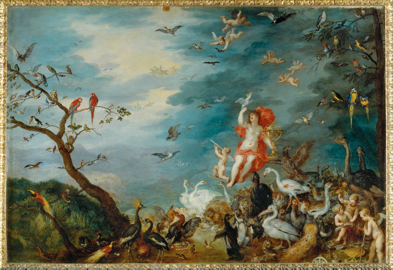 Air - one of four paintings showing the four elements, ordered in 1607 by Cardinal Federico Borromeo of Milan by Jan the Elder Brueghel