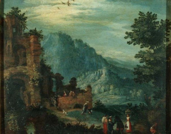 Landscape with Classical Ruins by Jan the Elder Brueghel