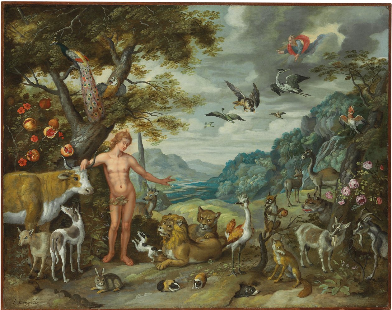 Adam Naming the Animals, from The Story of Adam and Eve by Jan Brueghel the Younger