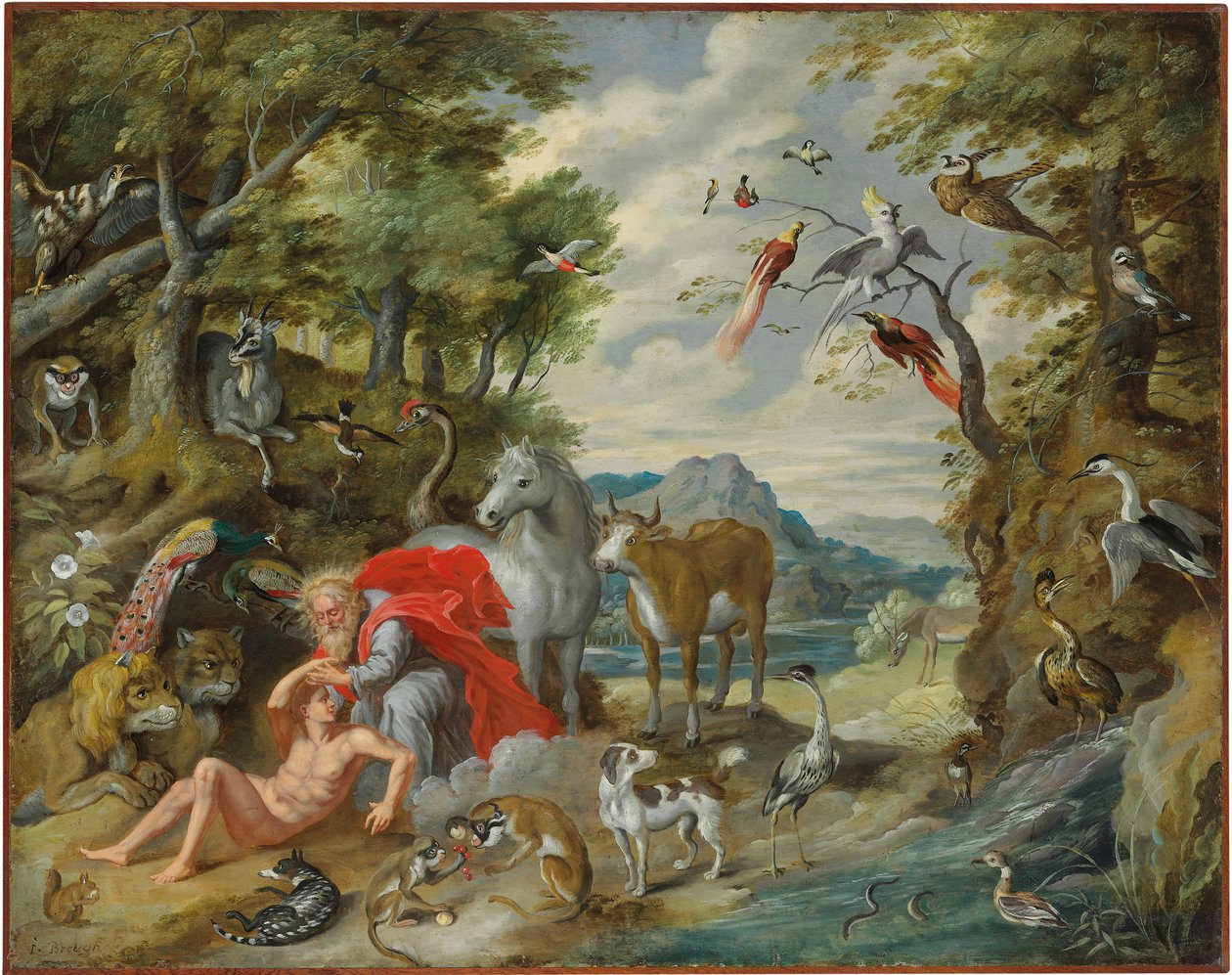 The Creation of Adam (from The Story of Adam and Eve) by Jan Brueghel the Younger