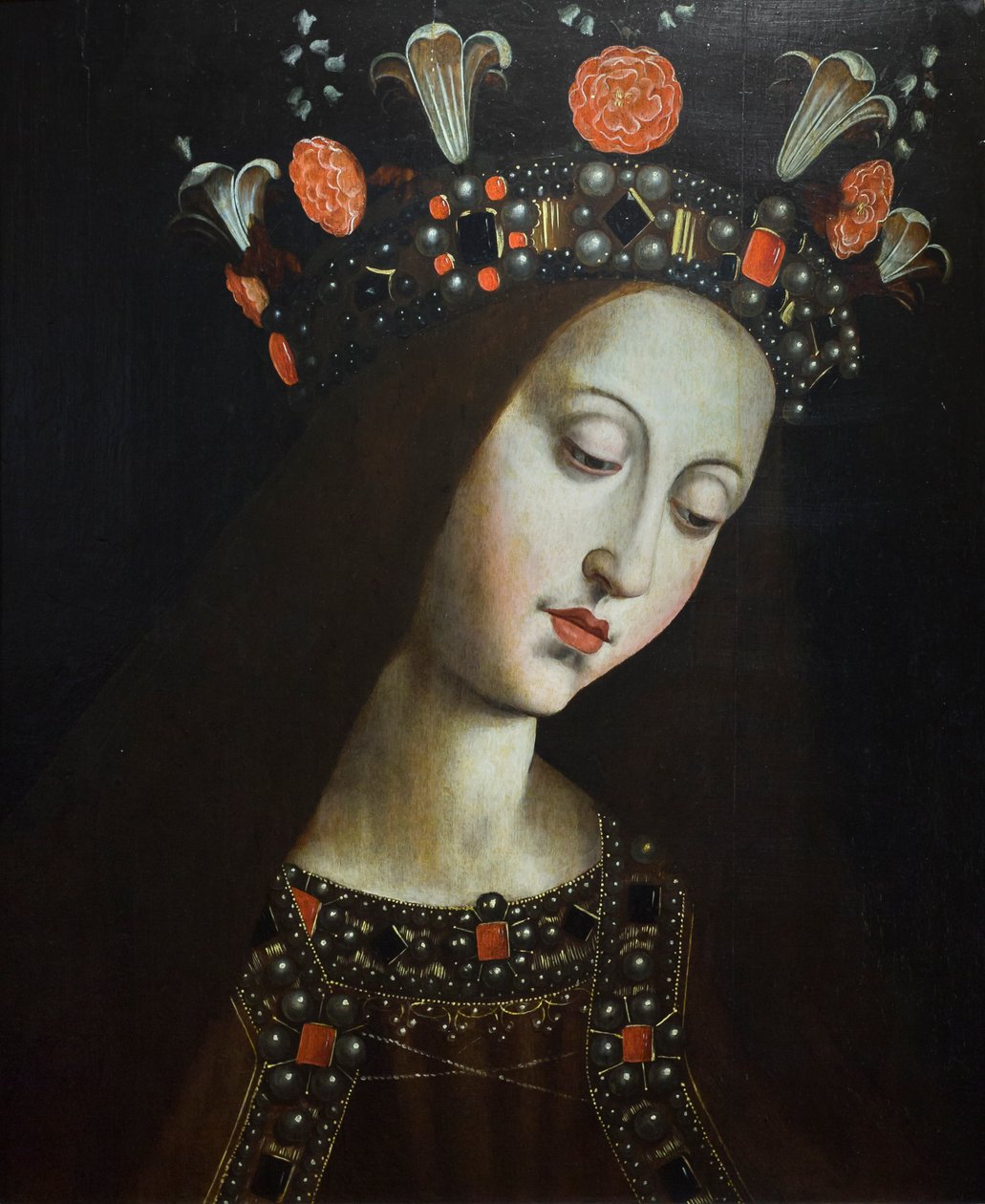 The Crowned Virgin, after Hubert and Jan van Eyck by Jan van (after) Eyck