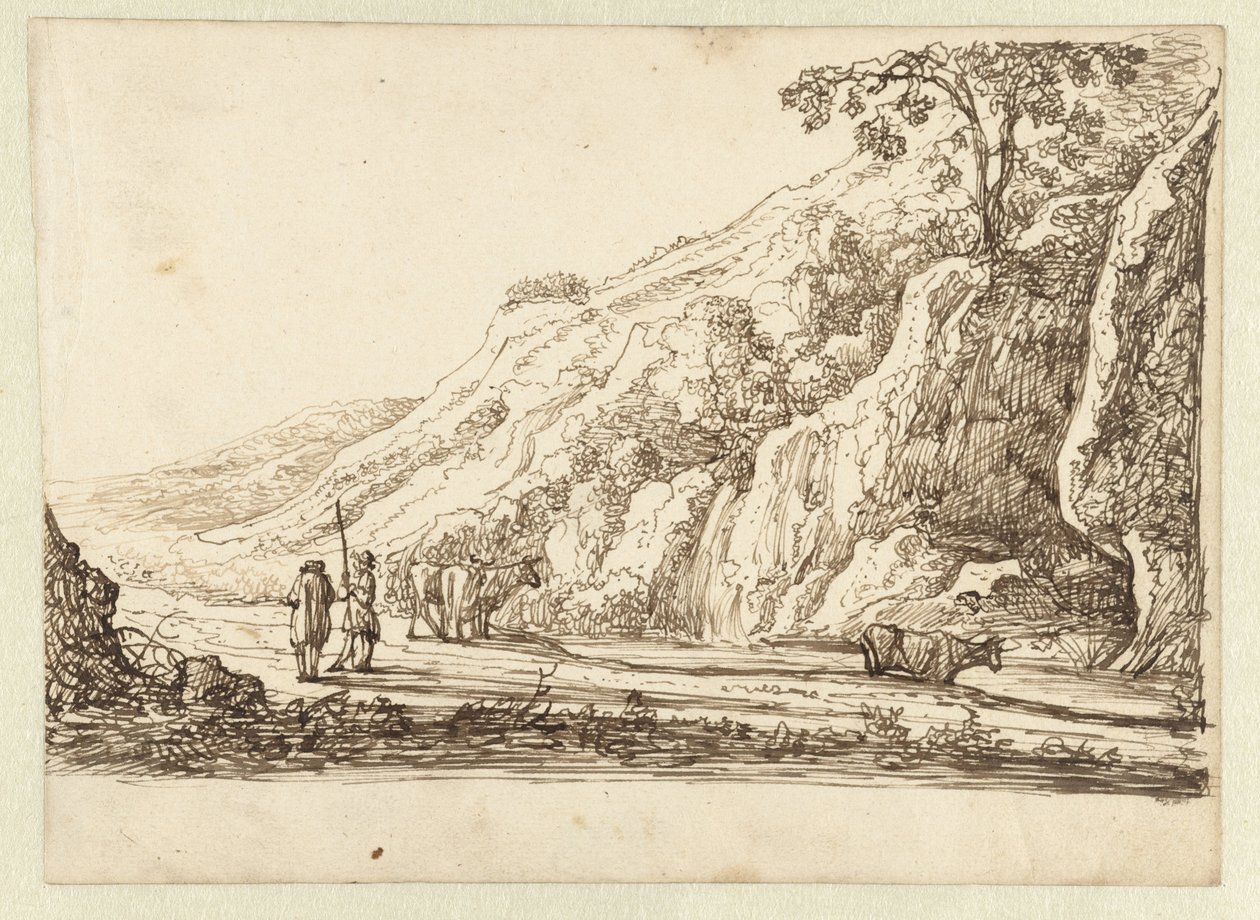 Landscape with Shepherds and Cows by Jan van Almeloveen