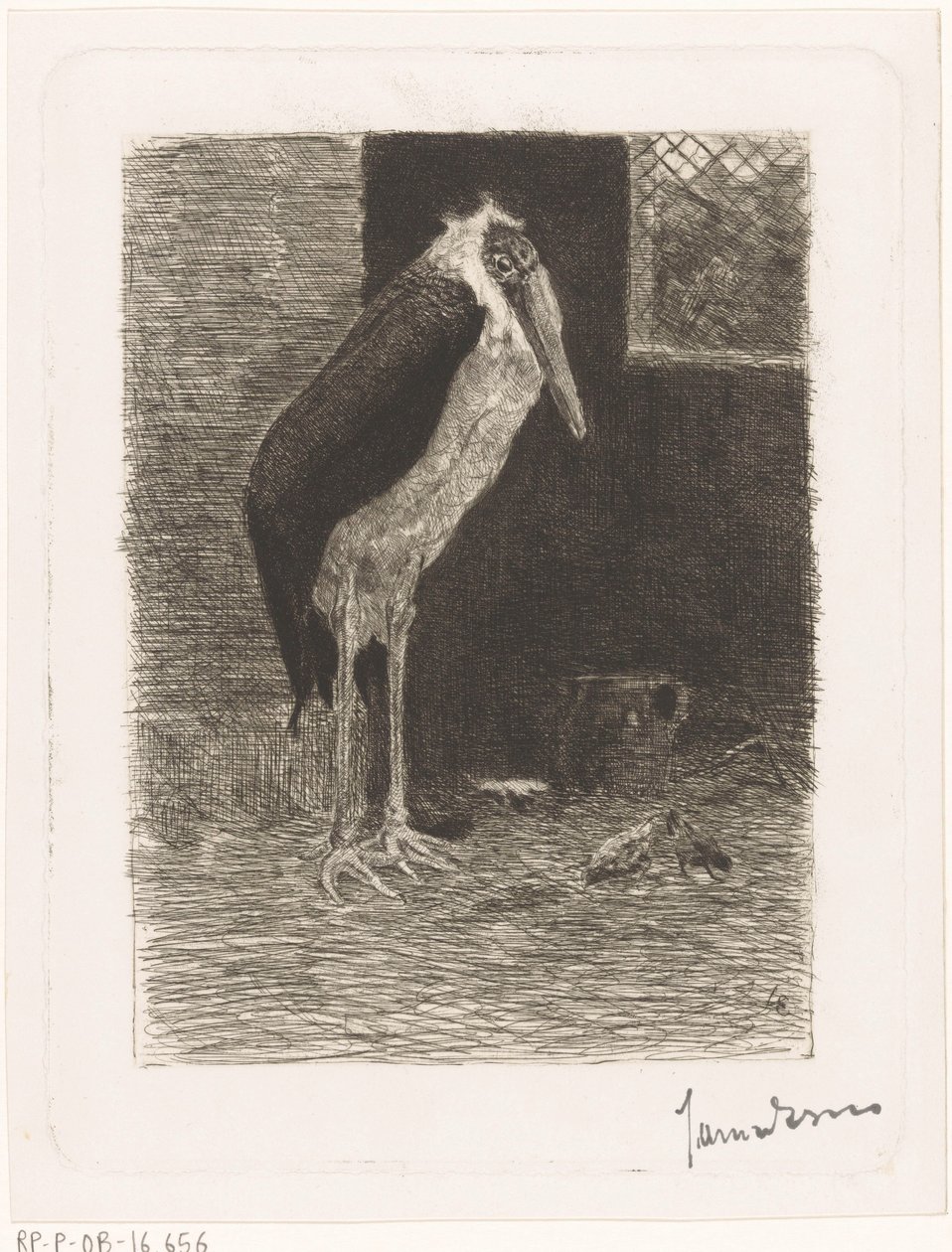 Marabou by Jan van Essen (signed by artist)