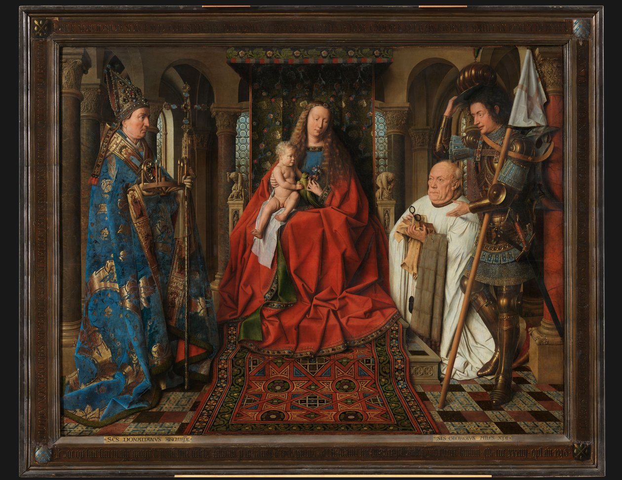 Madonna with Canon Joris van der Paele by Jan van Eyck