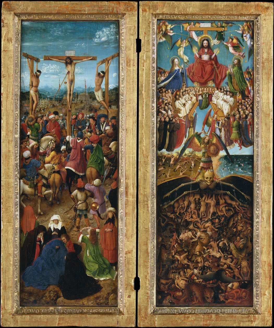 The Crucifixion; The Last Judgment by Jan van Eyck