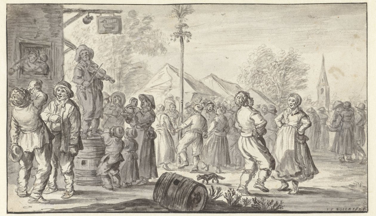 Village Fair by Jan van Goyen
