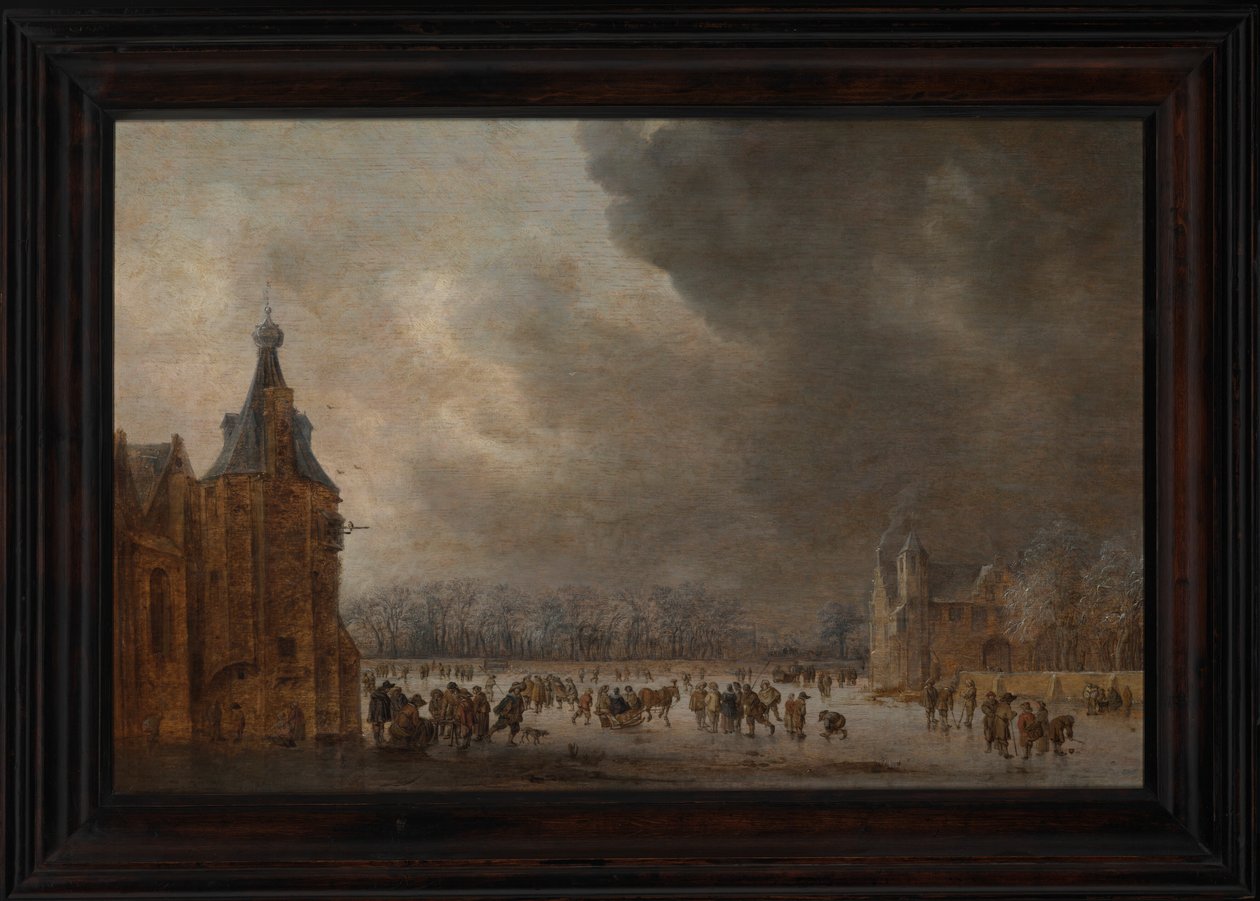Ice Skating by Jan van Goyen