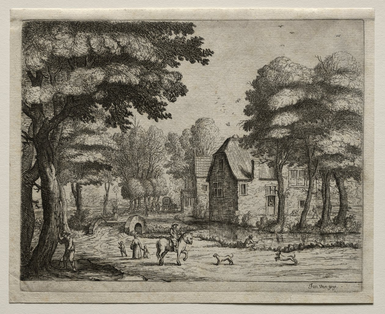 The Stone Bridge by Jan van Goyen