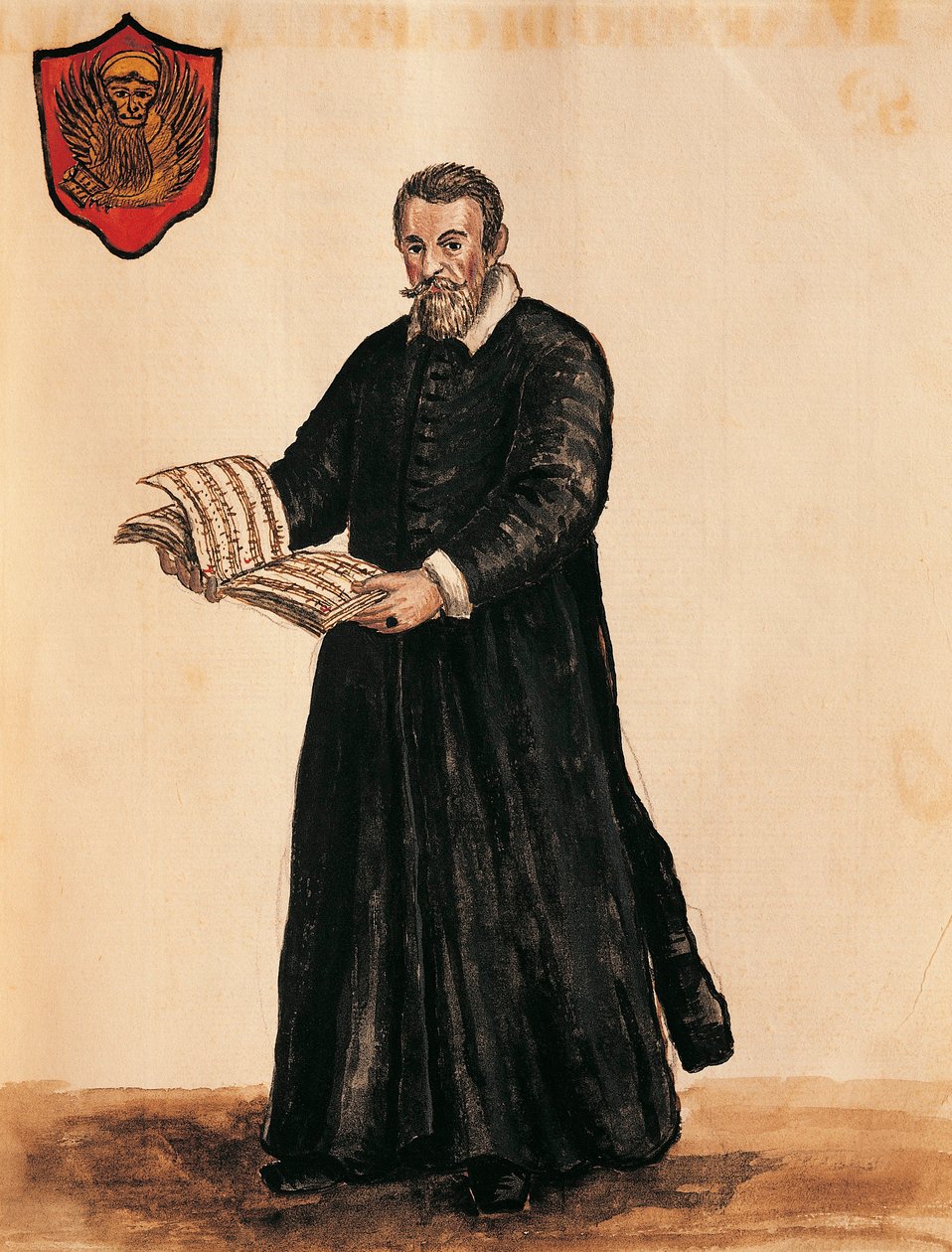 Portrait of Italian Composer Claudio Monteverdi by Jan van Grevenbroeck