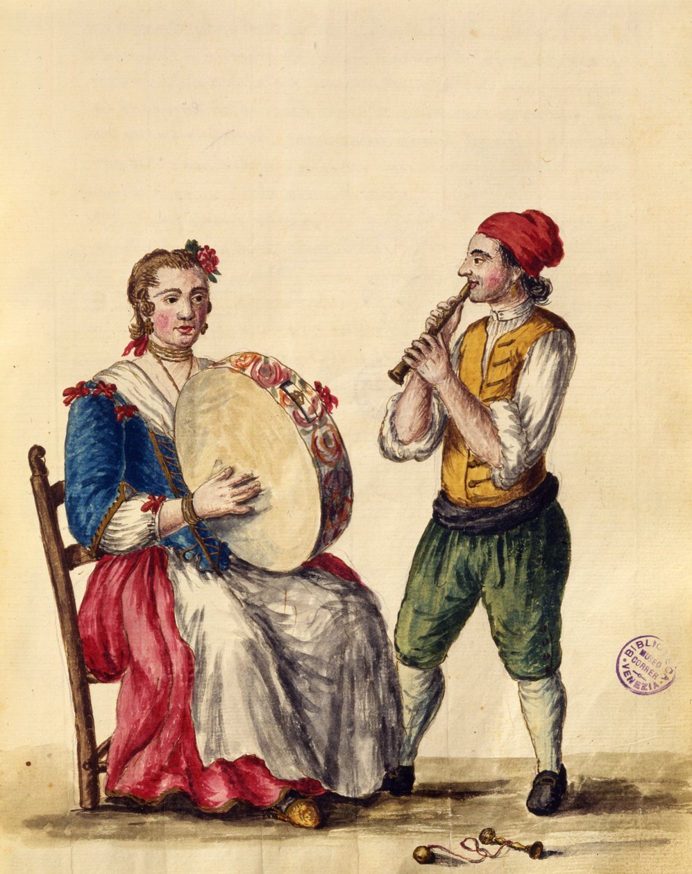 Venetian Musician by Jan van Grevenbroeck