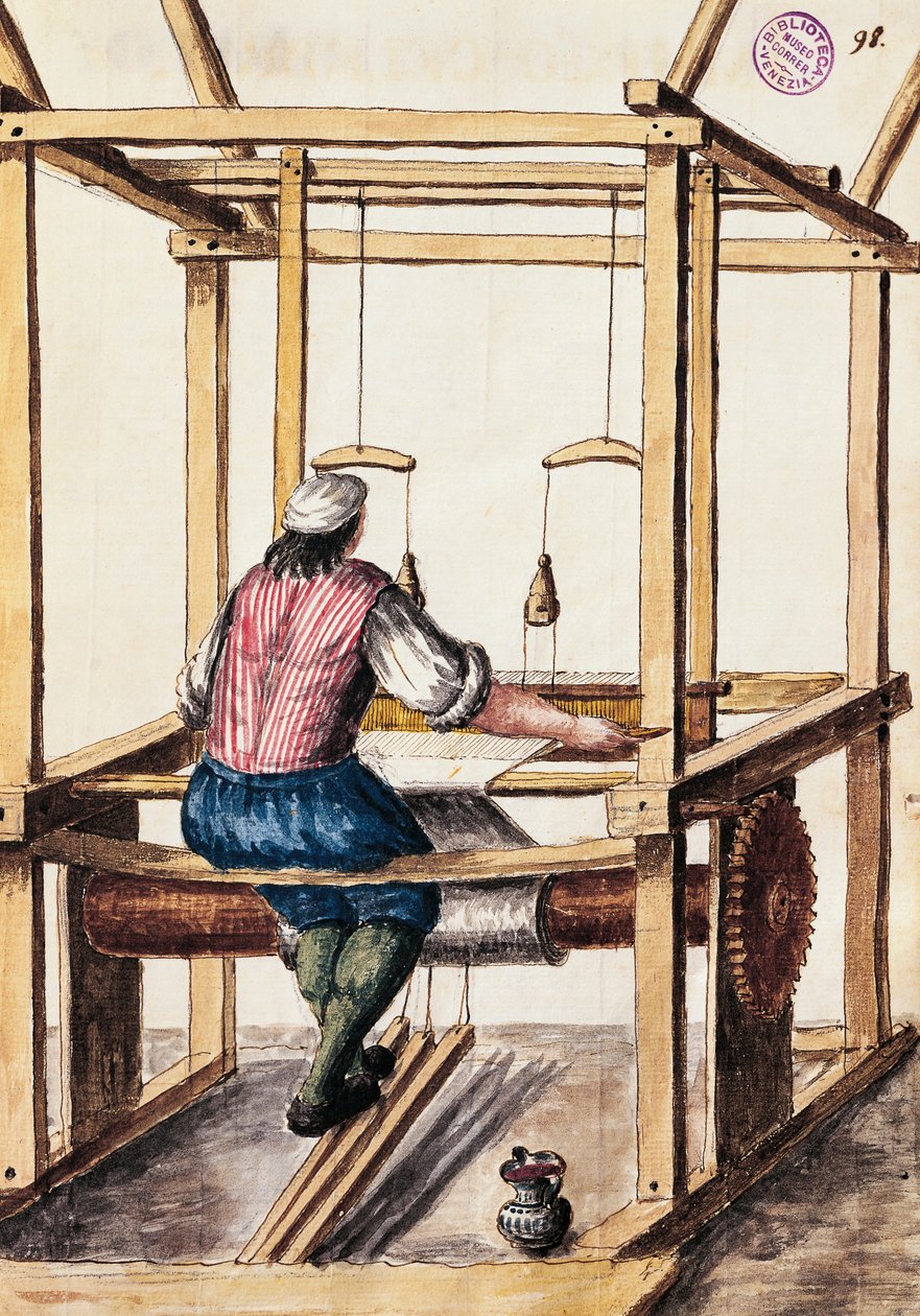 Weaver, Illustration by Jan van Grevenbroeck from 