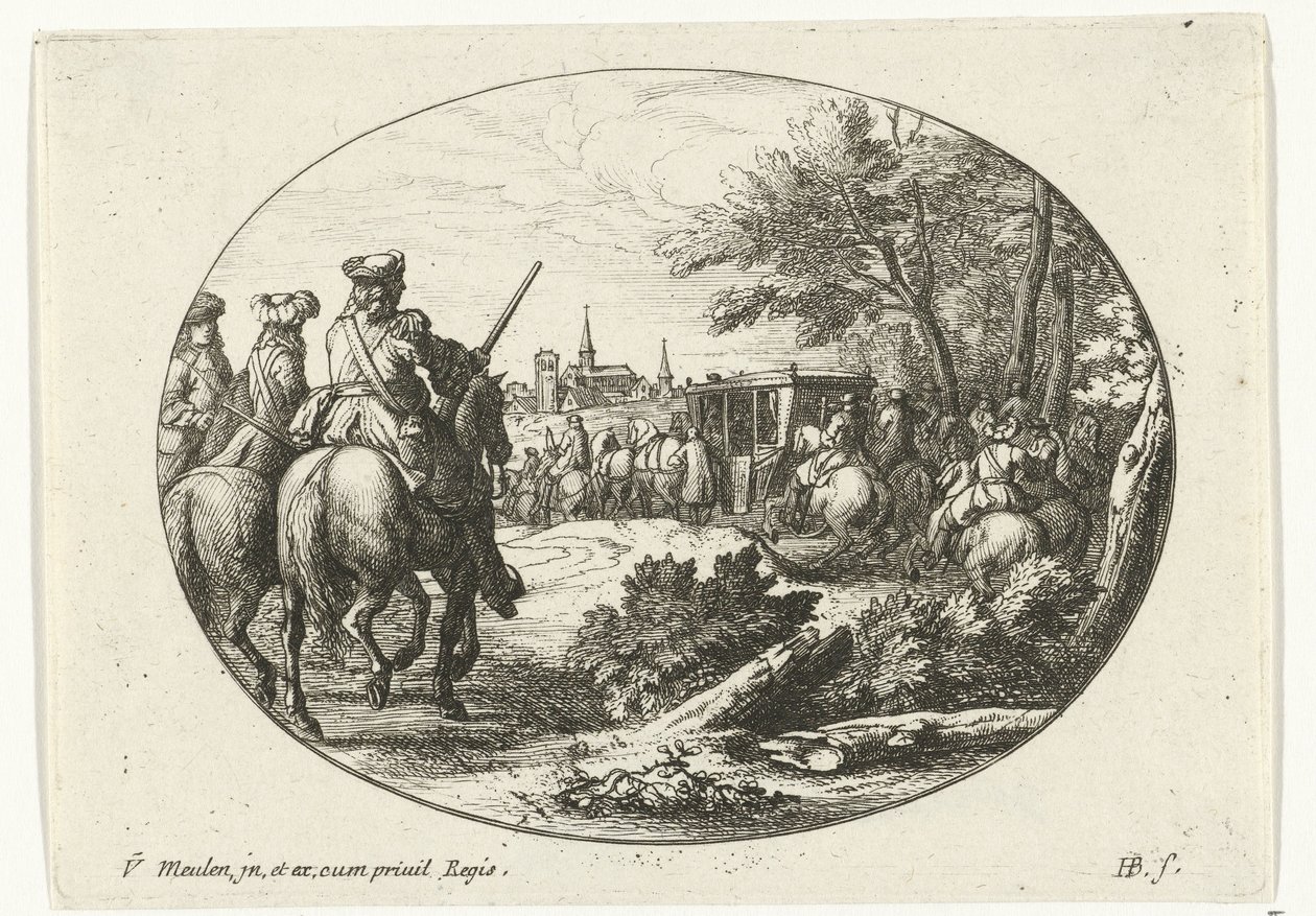 Siege of a City (series title: Military Representations from the Life of Louis XIV, King of France) by Jan van Huchtenburg