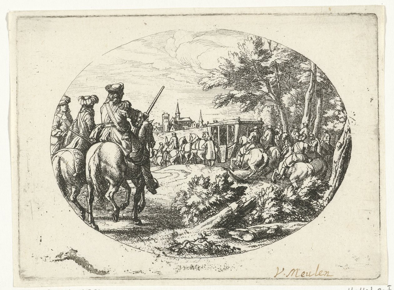 Siege of a City (Military Representations from the Life of Louis XIV, King of France series) by Jan van Huchtenburg