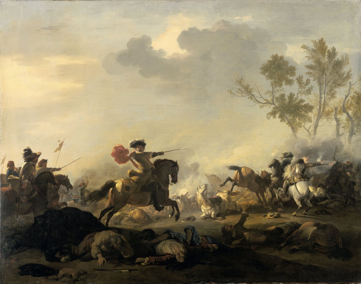 Cavalry Attack by Jan van Huchtenburgh