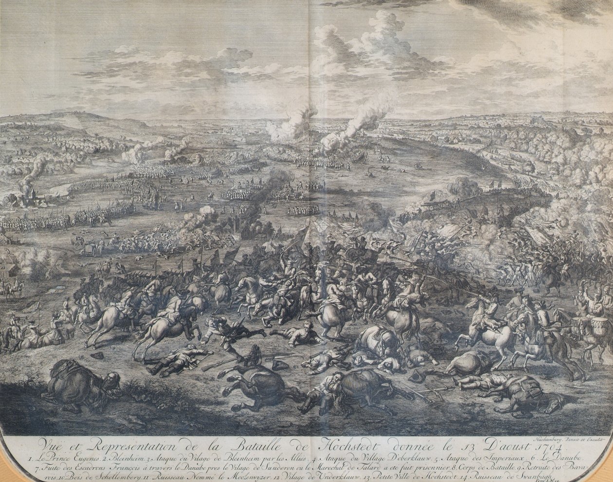 The Battle of Höchstädt on August 13, 1704 by Jan van Huchtenburgh