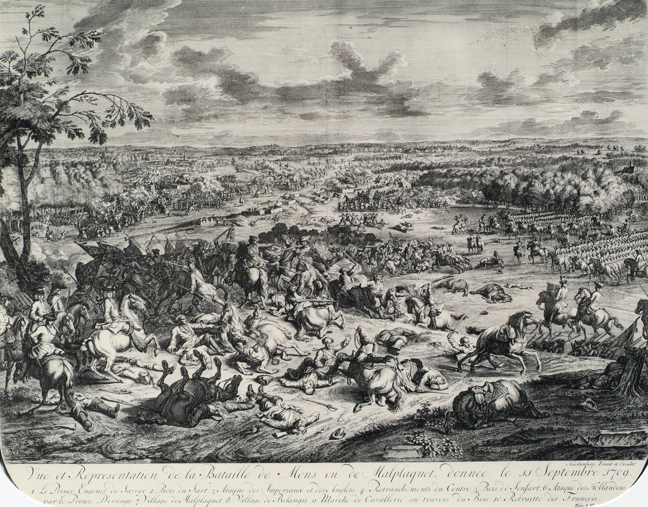 The Battle of Malplaquet on September 11, 1709 by Jan van Huchtenburgh