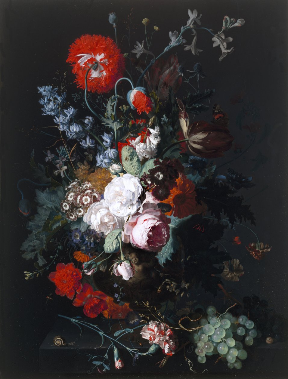Still Life of Flowers and Fruit by Jan van Huysum