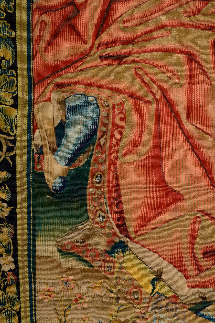 Flemish tapestry. Patrimonio Nacional. Christ takes leave of his mother. Series: The Canopy of Charles V by Jan van II Coninxloo