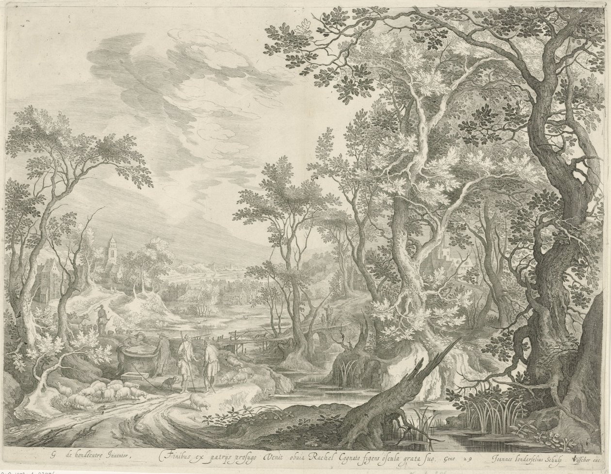 Jacob and the Men of Haran at the Well by Jan van Londerseel