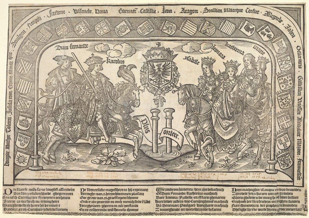 The six children of Philip the Handsome: Eleanor of Castile, Charles V, Isabella of Austria, Ferdinand I, Mary and Catherine by Jan van Nieulandt