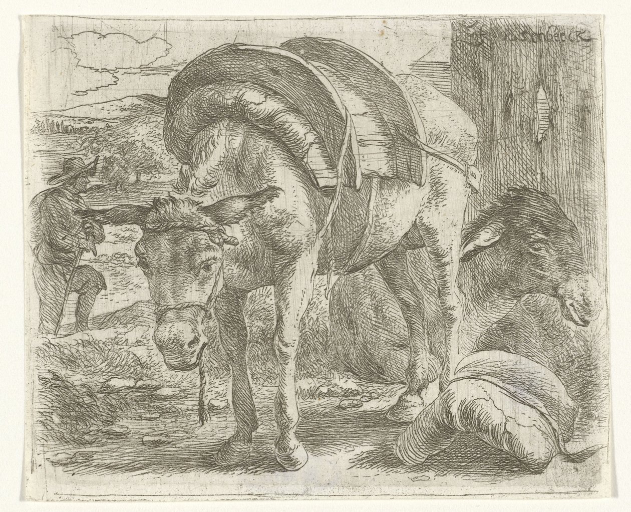 Pack Donkey by Jan van Ossenbeeck