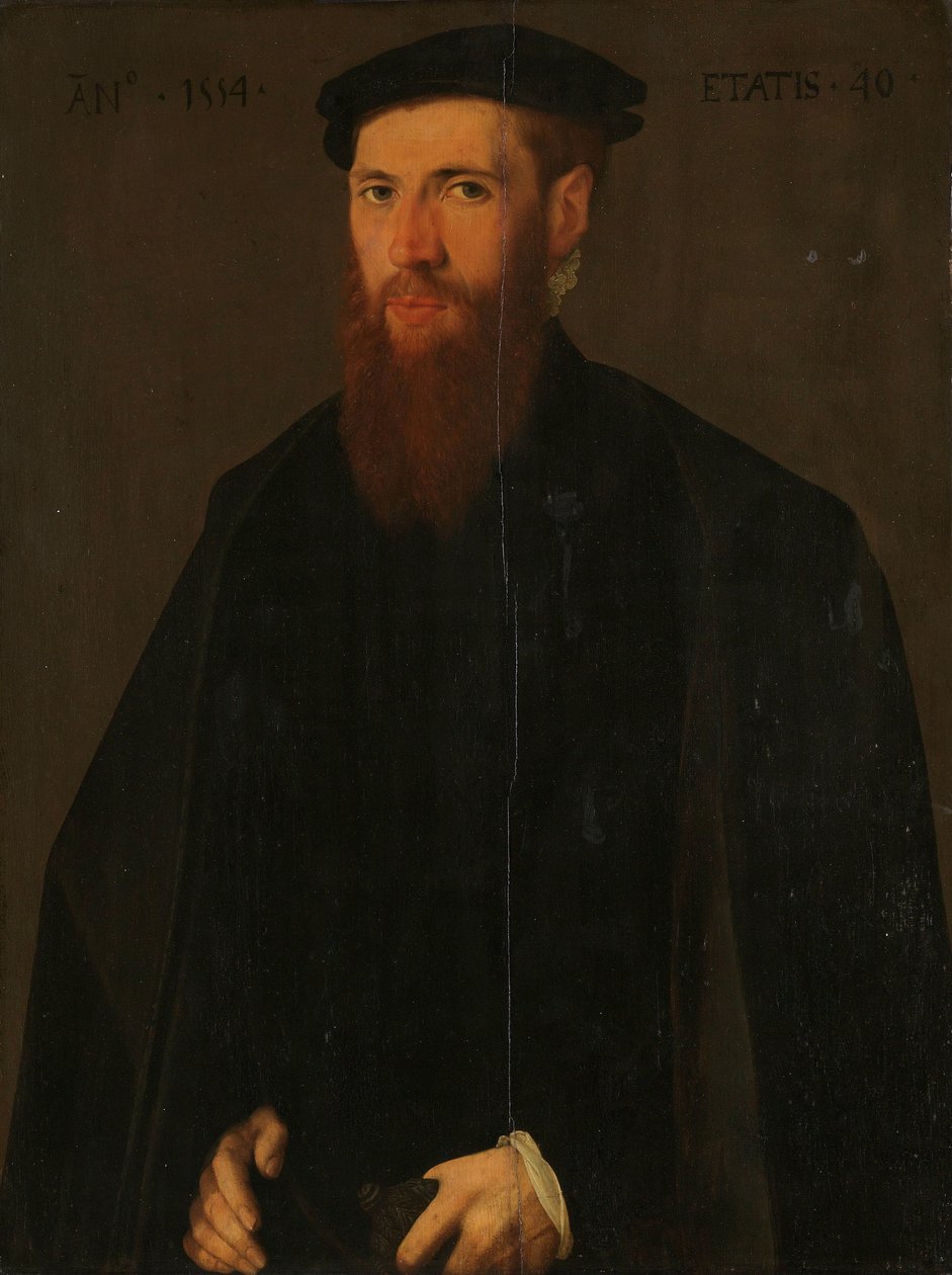 Portrait of Willem van Lokhorst (1514-64) by Jan van Scorel (copy after)